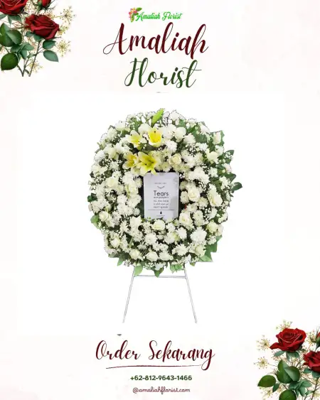 Krans Bunga Duka Menyancang