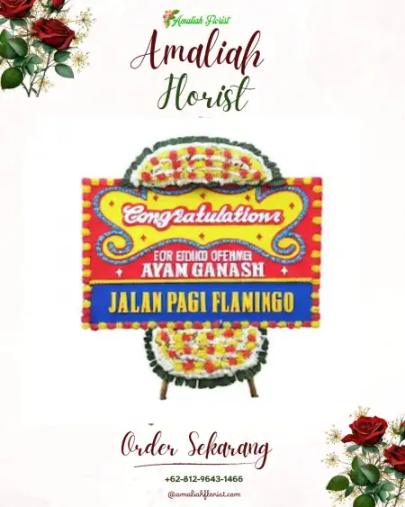 Sewa Papan Bunga Menyancang